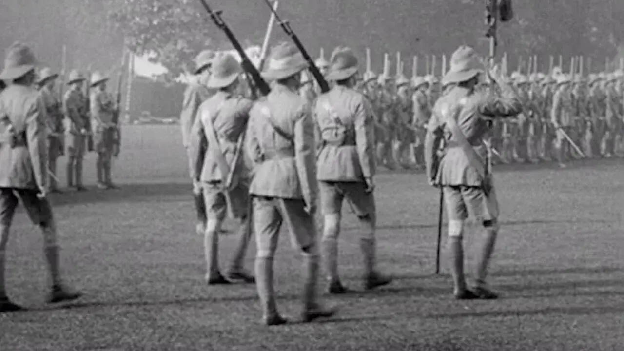 5th Calcutta Battalion: Presentation of Colours by H.E. The Viceroy